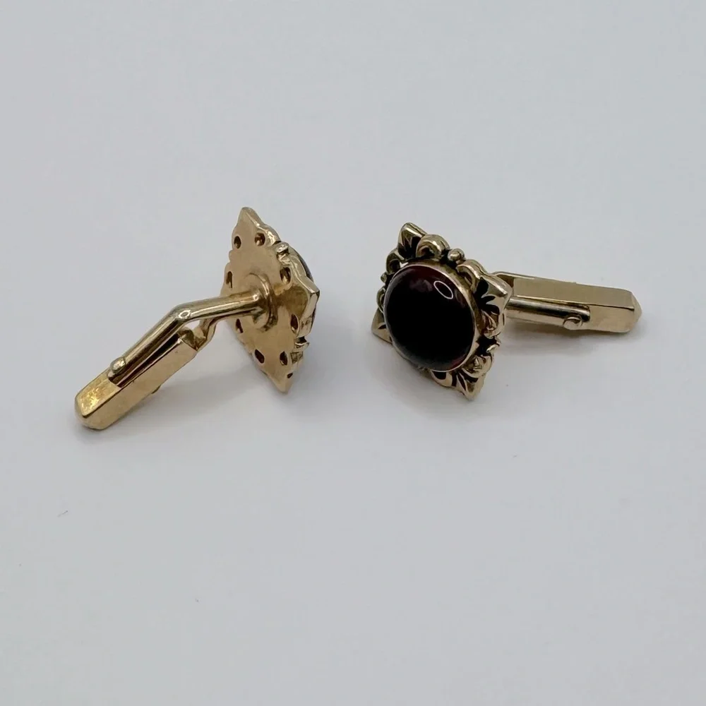 SWANK Vintage Gold-Tone Filigree Cufflinks